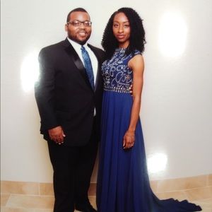 Dresses - Navy Blue Gown Dresses - Navy Blue Gown
